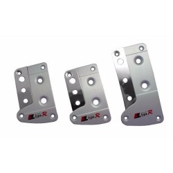 Pedaleira Universal 3 Pç Cromada Chapa